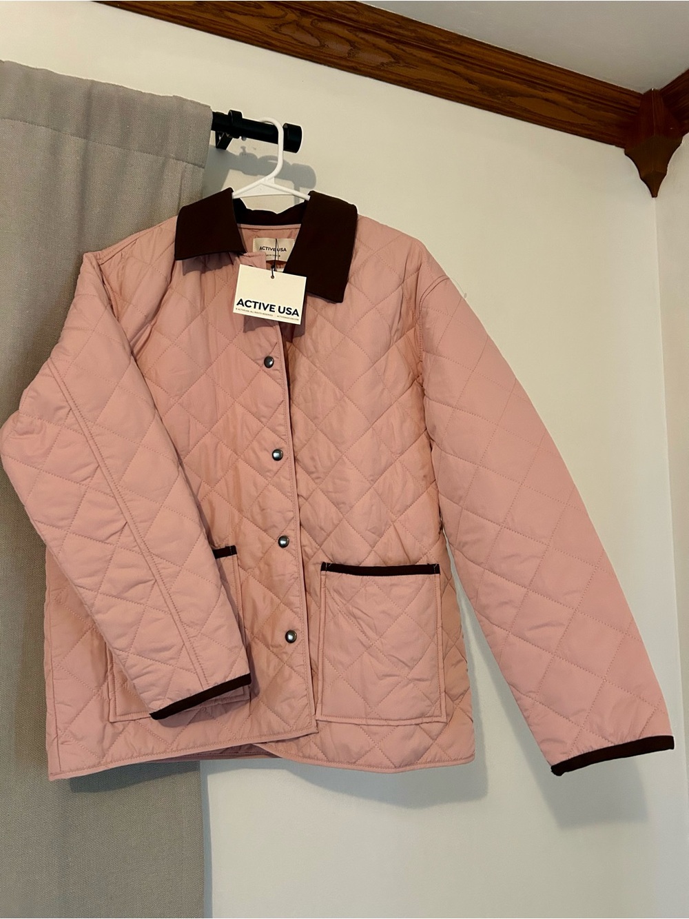 Blush Quilted Barn Jacket
